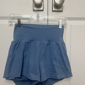 High wasted stretchy shorts | Size small | HALARA | Light blue